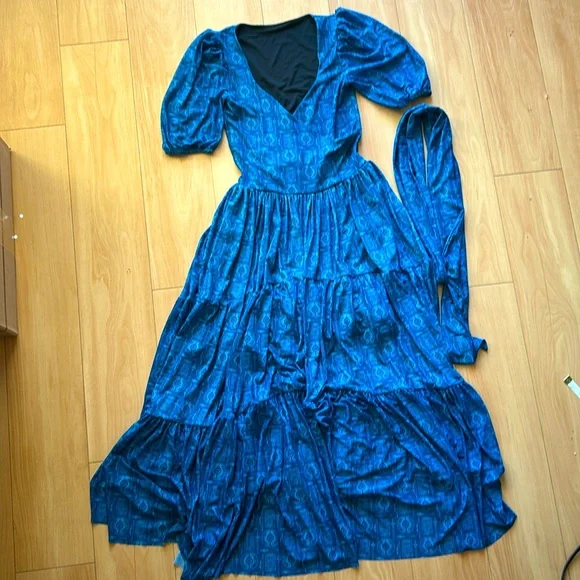 Zelda Weapons Wrap Midaxi Dress, Blackmilk size small - Picture 8 of 9